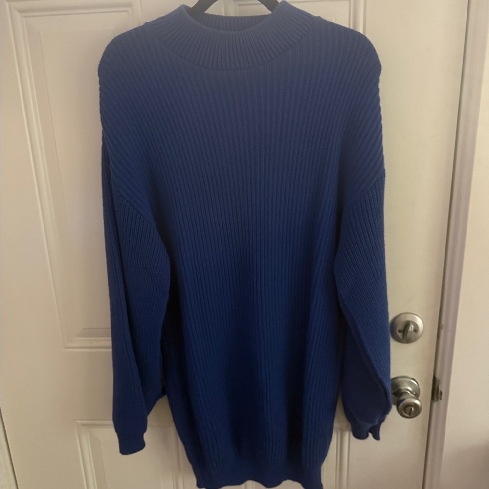 Nasty Gal Women's Blue Long Sleeve Dress